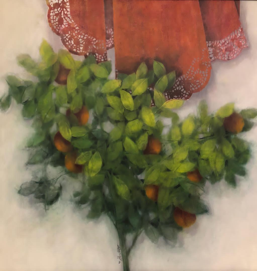 Elika Ebrahimi Ghajar 80x80 Cm Oil on Canvas 1396