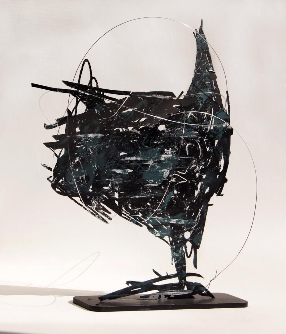 Hooman Nasiri Iron Plate and Wire 24.5x14x 29 Cm  2019(1398)