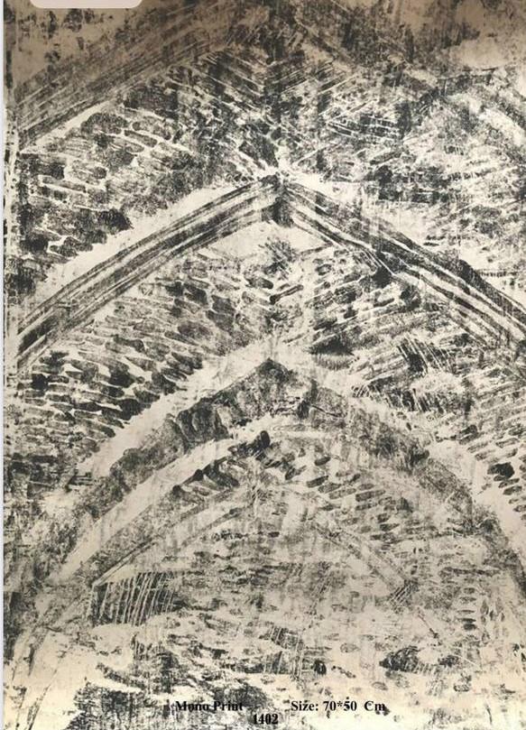 16 Banafsheh Ahmadzadeh Untitled Contrast Monoprint on Paper 70x50 Cm 1402(2023)