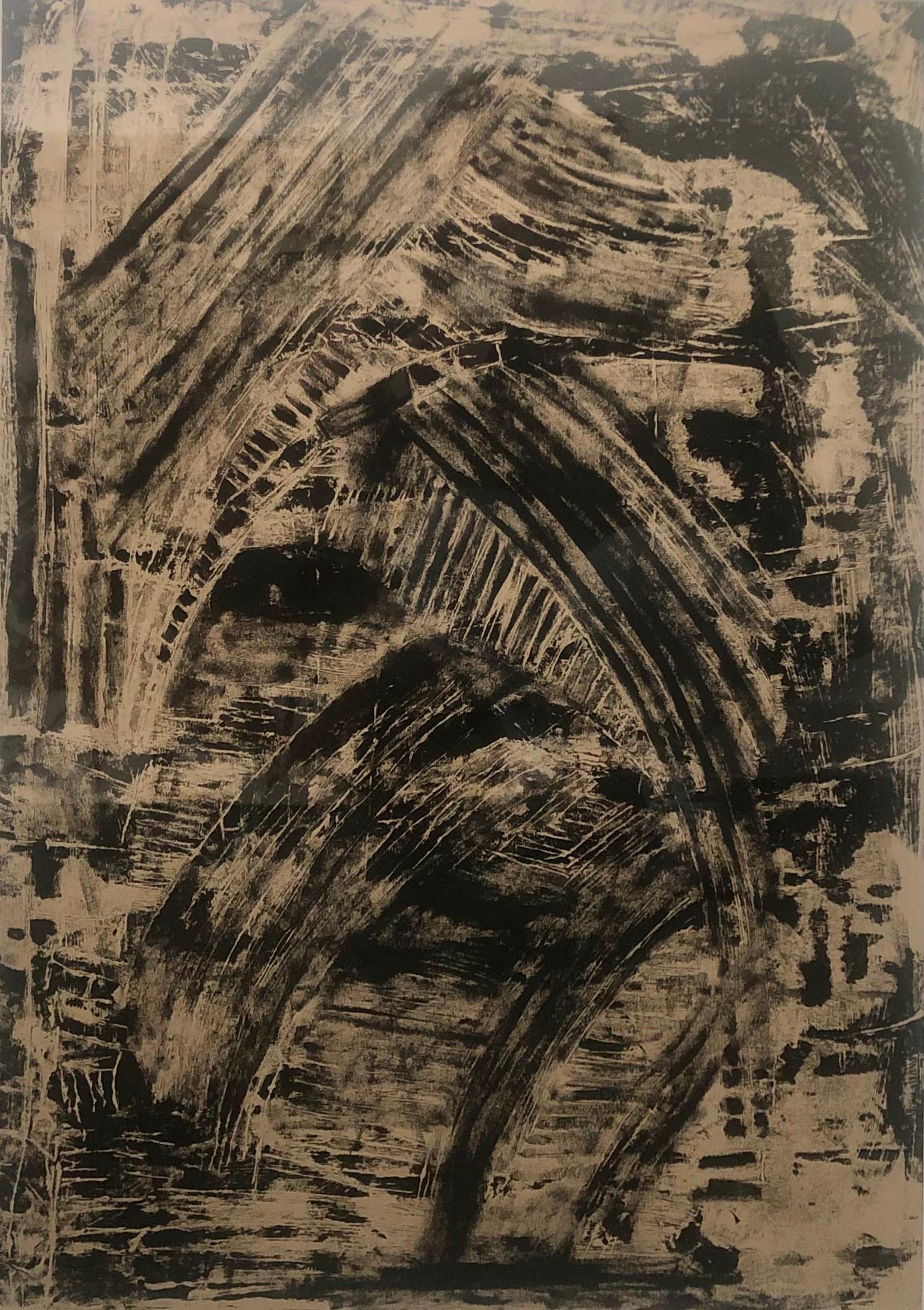 17 Banafsheh Ahmadzadeh Untitled Contrast Monoprint on Paper 70x50 Cm 1402(2023)